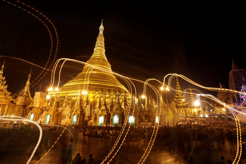 緬甸多年以來一直是勇於冒險的旅遊者最想遊歷的地方之一。圖為緬甸永光最熱門的景點之一，大金塔。圖片來源:達志影像/路透社   