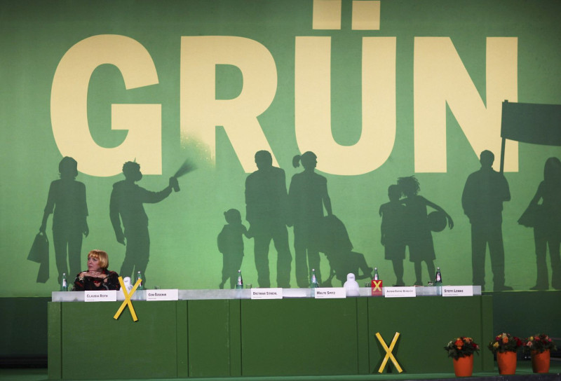 《南德日報》(Süddeutsche Zeitung)昨日報導，綠色已經成了德國社會的主導力量。繼基民盟/基社盟以及社民黨各領風騷數十年之後，改由綠黨當道。圖片來源：達志影像/路透社。   