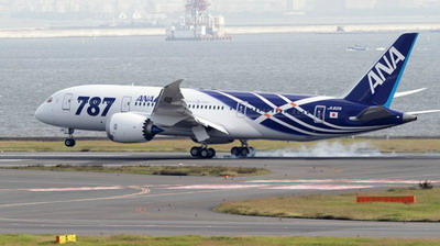 波音787「夢幻客機」發生一連串冒煙事故，導致全球飛安出現危機。圖片來源：中央社資料照片   