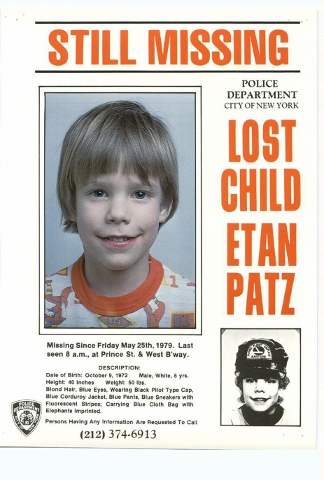 33年前紐約6歲男孩巴慈（Etan Patz）的不幸，引發全球關切兒童失蹤的問題。圖片來源:達志影像/路透社。   