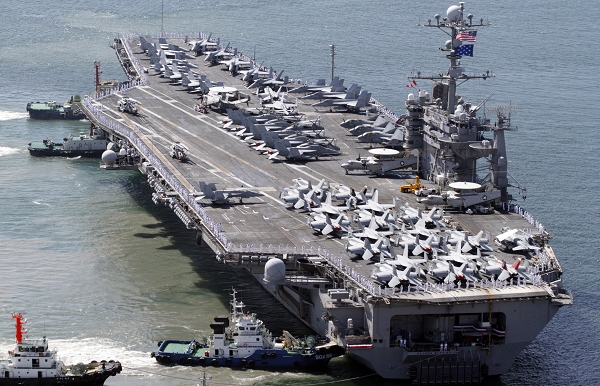 美國國防部長潘內達（Leon Panetta）今（2）日表示，美國將在亞太地區保持6艘航空母艦，2020年以前也將會把海軍6成以上的各式軍艦轉移到太平洋，以落實美國重返亞太地區的構想。圖片來源：達志影像/路透社資料照片   