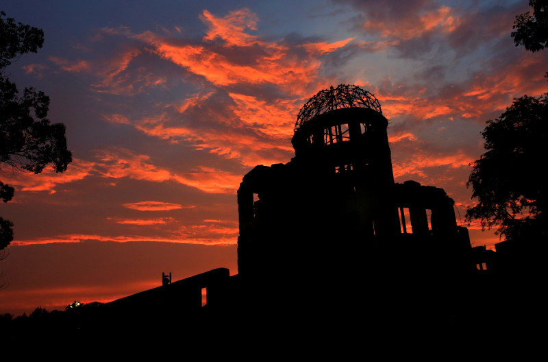 日本廣島6日早上迎接「原爆之日」第68週年紀念日。圖為原爆紀念館。圖片來源：達志影像/美聯社。   