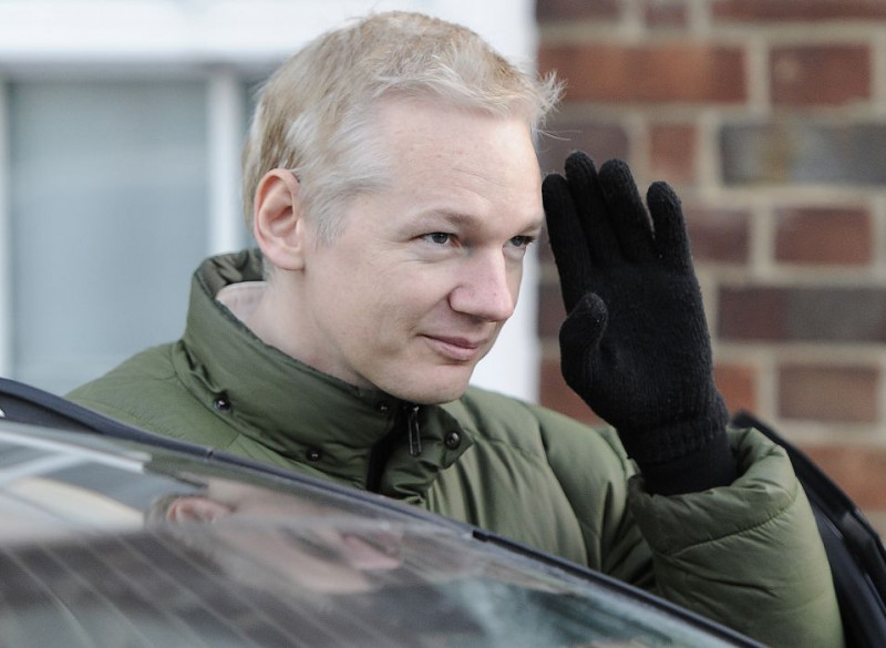 知名揭露網站「維基揭密(WikiLeaks)」創始人亞桑傑(Julian Paul Assange)在今(25)日正式創立「維基揭密黨」。圖片來源：達志影像/路透社資料照片。   