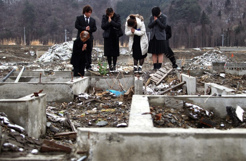 福島核災已經4年多，當時已經迫使成千上萬人離鄉背井，現在又傳出嚴重影響周圍居民健康。圖為日本海嘯災區。圖片來源：達志影像/美聯社資料照片   