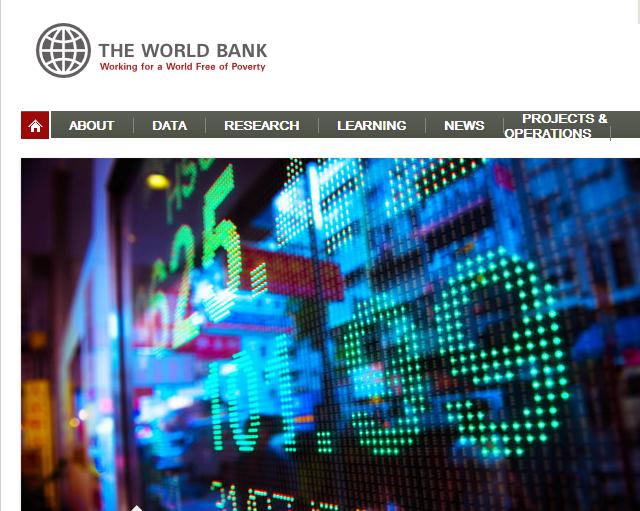 根據世界銀行最新發佈的報告，報告內容釋放出「最糟的狀況似乎已經過去了」的訊息。圖片來源：翻攝自世界銀行官方網站。   