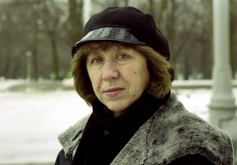 白俄羅斯67歲作家亞歷塞維奇（Svetlana Alexievich）摘下2015年諾貝爾文學獎桂冠。圖片來源：達志影像/路透社   