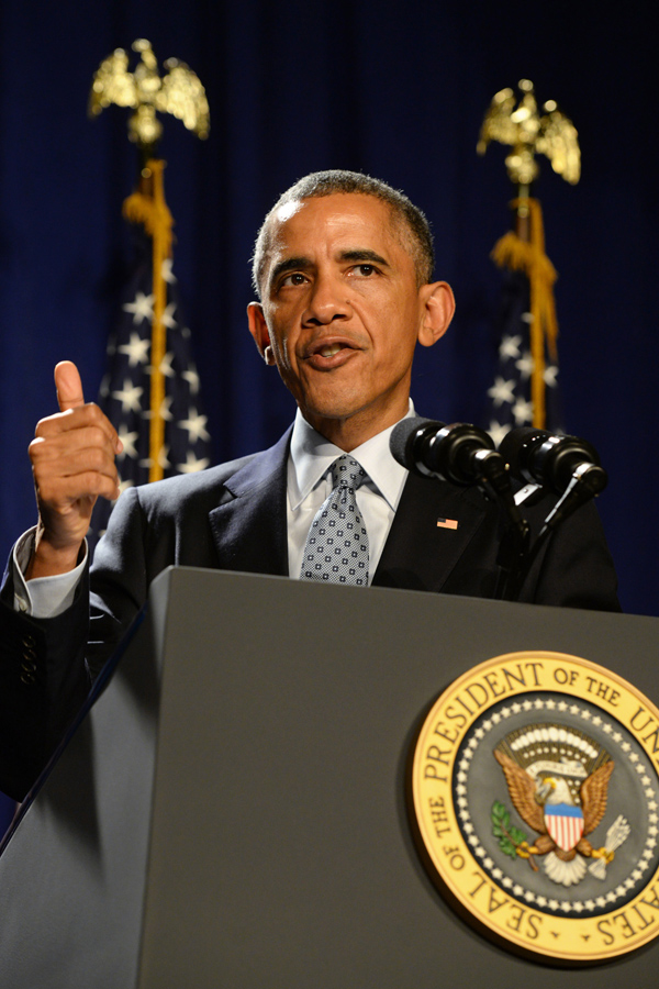 美國總統歐巴馬在國內民意翻升，在國際間講話也大聲。圖片來源:達志影像/美聯社   