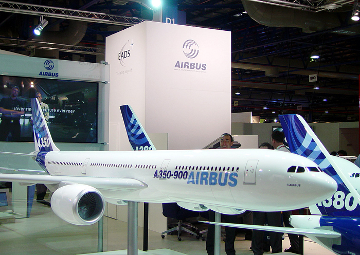 波音公司的787型客機因為鋰電池問題遭停飛，現在傳出波音的競爭對手空中巴士公司（Airbus SAS）打算將新型A350客機中的鋰電池改為傳統電池。圖片來源：中央社資料照片   