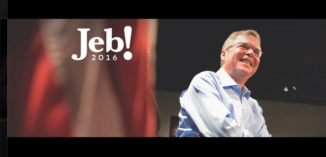 現年62歲的傑布‧布希的競選標誌(Logo)已經就定位，參選演說也準備好了，15日就會宣布參選。圖：翻攝傑布‧布希臉書   