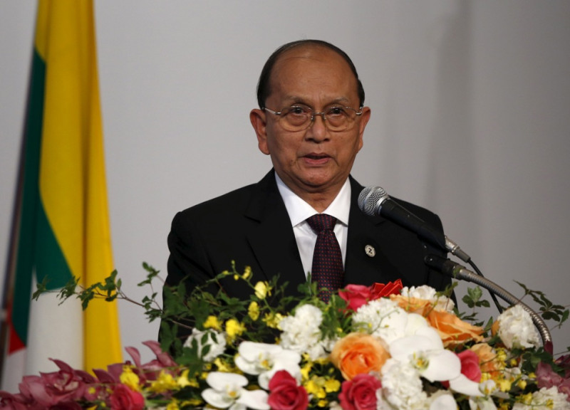 緬甸總統登盛(Thein Sein)31日表態，有意爭取連任。圖片來源：達志影像/路透社   