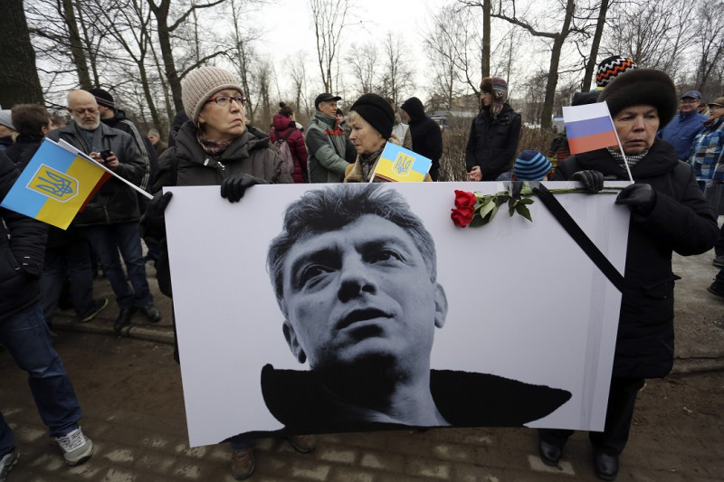 俄羅斯反對派領袖、55歲的前副總理涅姆佐夫（Boris Nemtsov），上月27日遭槍擊身亡。圖片來源：達志影像/路透社資料照片   