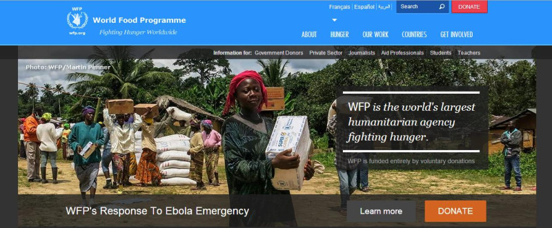 迄今，糧食署已經為疫區的130萬人口提供了糧食援助，而且還在擴大對幾內亞、利比亞和獅子山的援助行動。圖片來源：翻攝自聯合國世界糧食計畫署官方網站。   