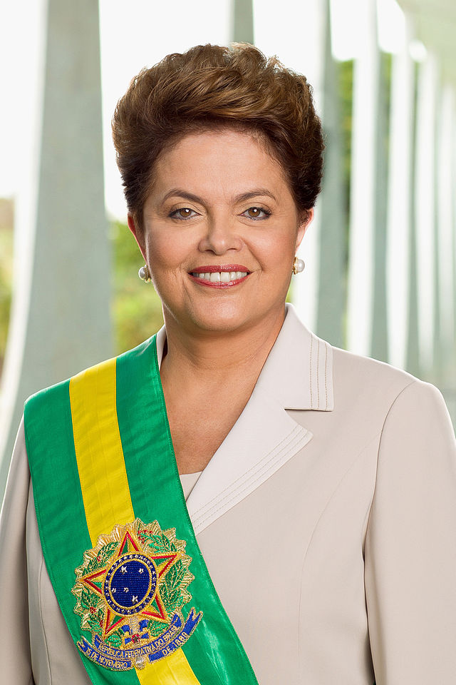 巴西總統羅賽夫上個月驚險連任成功，但如今支持率只剩下23%。圖：翻攝網路   