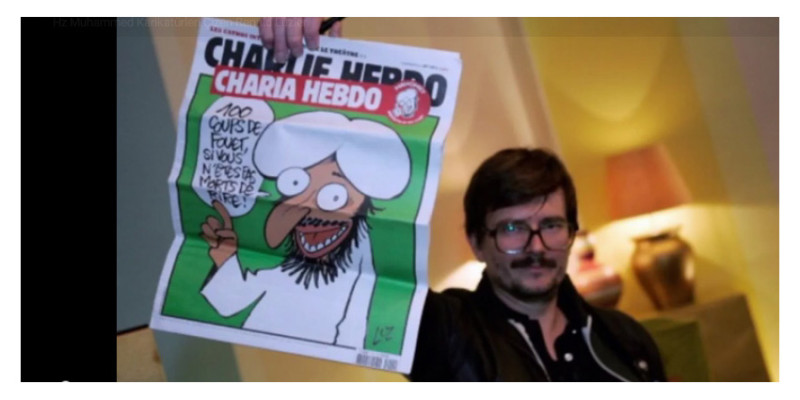 法國諷刺雜誌《查理周刊》倖存漫畫家雷諾呂茲耶受不了長期精神緊繃，決定辭職。圖：翻攝YouTube   