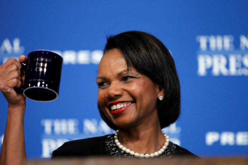 美國第一位黑人女性國務卿萊斯(資料照片)的丰采一向受到國際人士的讚譽，連利比亞狂人都對他十分仰慕。圖片來源:達志影像/美聯社   