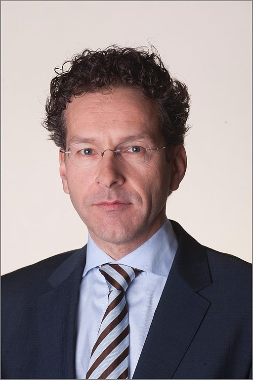 荷蘭財政部長吉榮‧戴松布倫(Jeroen Dijsselbloem)，今(21)日將被提名為歐元集團(Eurogroup)的新任主席。圖片來源：維基百科CC授權使用。   