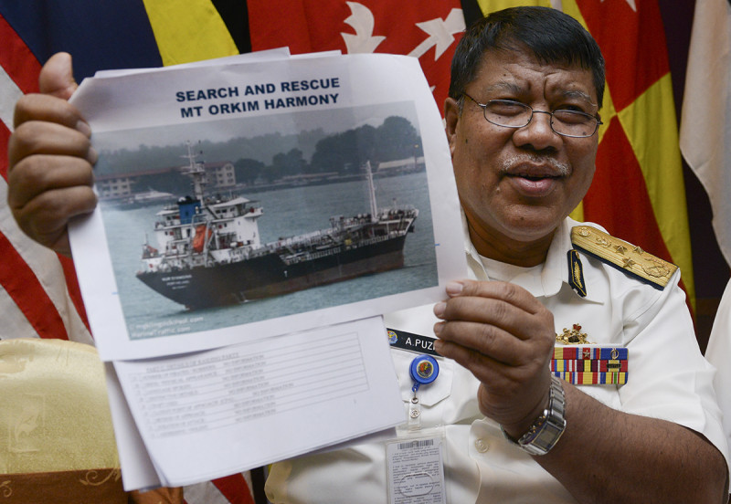 馬來西亞官員發布油輪照片及失聯過程，請求鄰近國家加入協尋搜救行列。圖：翻攝網路   