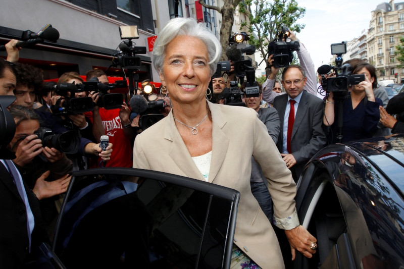 法國財政部長拉加德（Christine Lagarde）是分析家眼中IMF新總裁的大熱門，不過「金磚5國」卻發表聯合聲明，不滿歐洲要繼續把持IMF總裁的位子。圖片來源：達志影像/路透社   