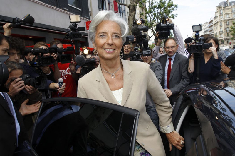 IMF首位女性總裁拉加德(圖)遭法國司法單位指控，她在2007至2011年擔任法國財政部長期間，涉入一起貪瀆案。圖片來源：達志影像/路透社資料照片   