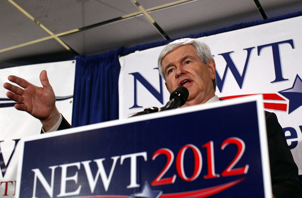 民調落後的前眾議院議長金瑞契（Newt Gingrich）當地時間8日接受電視訪問時坦承，勁敵羅姆尼才是最可能得到黨提名的候選人。圖片來源：達志影像/路透社資料照片   