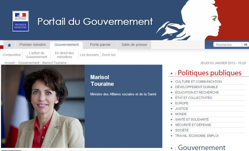 衛生部長圖雷(Marisol Touraine)去年9月宣布，2013年9月30日起不再核銷這些避孕藥，但面對服用避孕藥婦女的疑慮，生效日期如今提前。圖為法國衛生部長圖雷官方檔案照。圖片來源：翻攝自法國政府官方網站。   