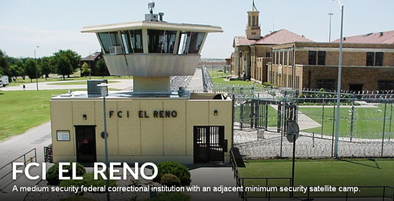位於美國奧克拉荷馬州的艾爾雷諾聯邦監獄。圖：翻攝自美國聯邦監獄官網   