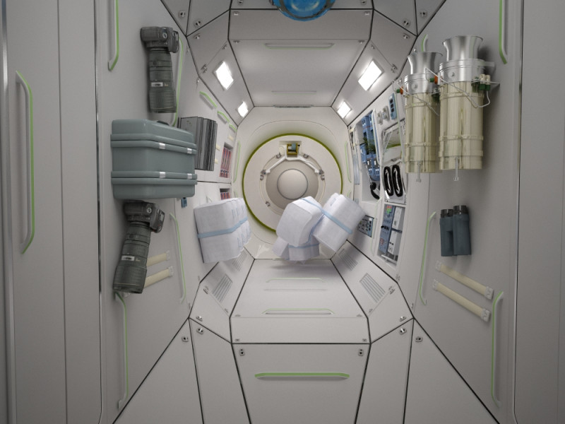 太空旅館的內部。圖片：翻攝自網路。   
