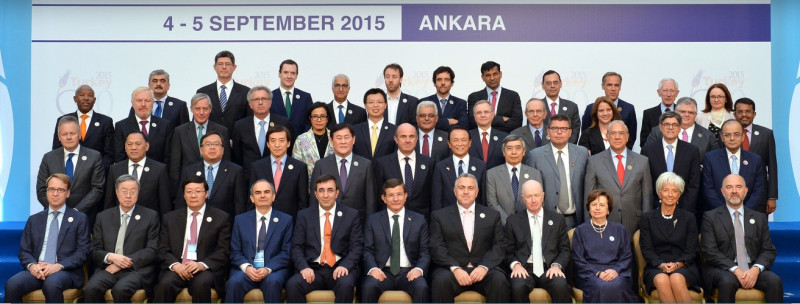 G20財長和央行行長會議4至5日在土耳其安卡拉舉行，各國紛紛要求中國進行徹底的經濟結構改革。圖：翻攝G20 2015官網   