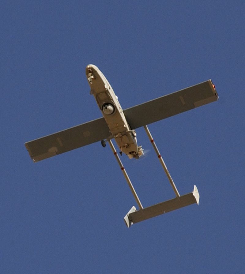 美軍在中東戰爭中頻繁使用無人機，殲滅不少敵人，圖為影子2000無人機飛越伊拉克上空。圖：翻攝維基網站   
