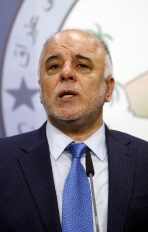 伊拉克總統馬素姆（Fouad Massoum）11日任命副議長阿巴迪（圖）為新任總理。圖片來源：達志影像/路透社資料照片   