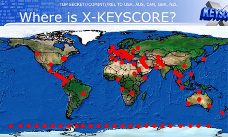 史諾登再度爆料示警，美國國家安全局的一項最高機密計畫「XKeyscore」系統，最大範圍地蒐集所有網路資訊。圖片3-1來源：翻攝自網路。   