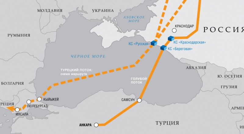 俄羅斯天然氣工業股份公司的Turkish Stream天然氣管道計畫可能遭到凍結，以報復土耳其擊落俄羅斯戰機。圖：翻攝俄羅斯天然氣工業公司官網   