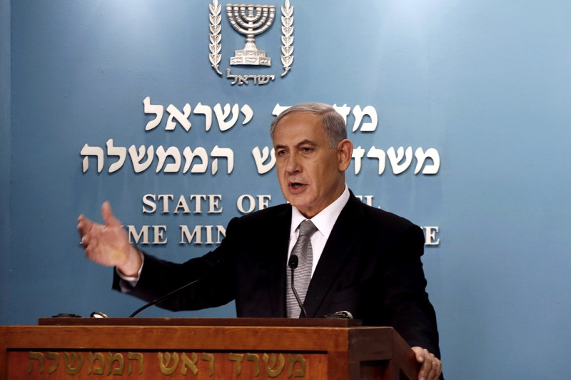 以色列總理納坦雅胡與聯合執政的兩個政黨反目，決定提前在幾個月後舉行國會大選。圖片來源：達志影像/路透社。   