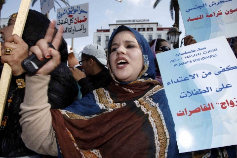 摩洛哥女權運動積極。(圖片來源:達志影像/路透社。)   