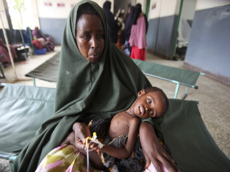 東非饑荒可能擴大，威脅1200萬人生存，國際社會動員搶救。圖片來源：達志影像/路透社。   