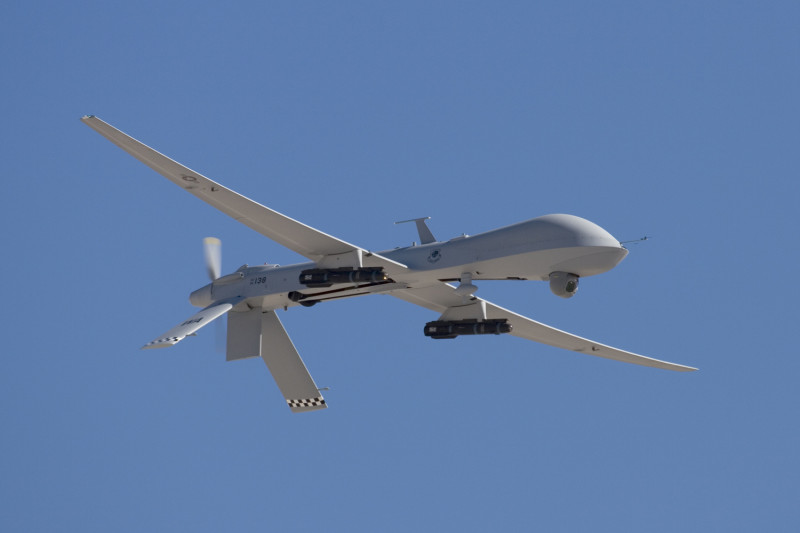 美國MQ-1掠奪者無人機，在敍利亞西北執行任務時失聯，圖為同型機。圖：翻攝網路   