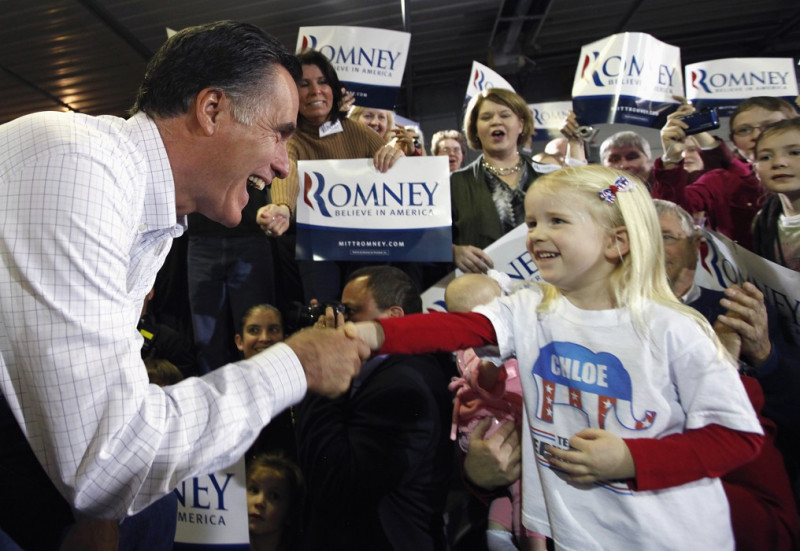 美國總統大選啟動，最可能挑戰民主黨歐巴馬的羅姆尼，2日在愛荷華州爭取共和黨的初選勝利。(圖片來源:達志影像/路透社。)   