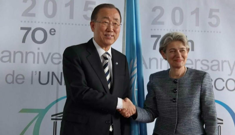 聯合國下屆秘書長很有可能由女性出任，聯合國教科文組織總幹事博科娃（Irina Bokova）是熱門人選。圖：翻攝自Irina Bokova推特   