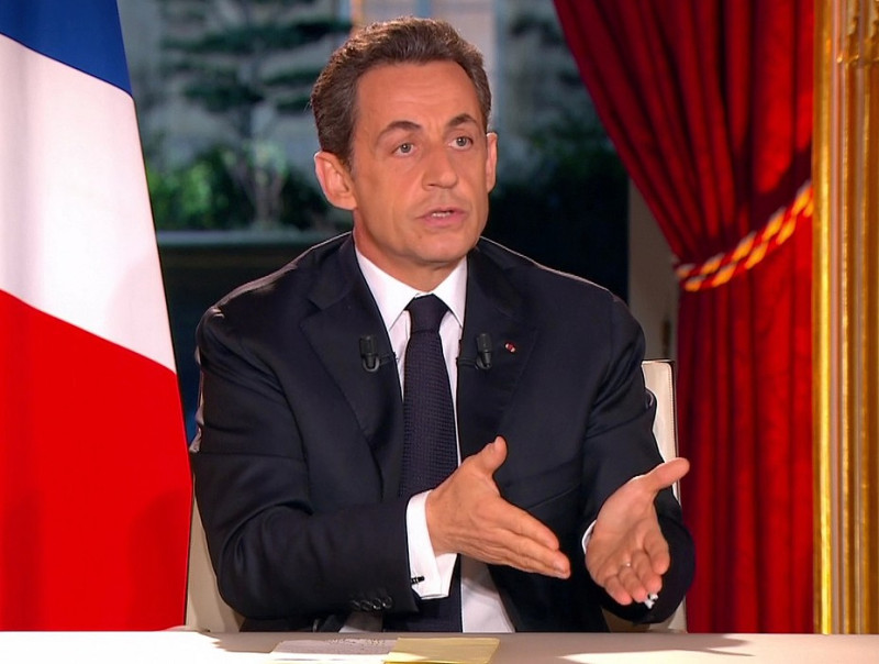 法國前總統薩科奇（Nicolas Sarkozy）今（1）日因涉嫌貪污案，在巴黎遭到調查人員拘留問話。圖片來源：達志影像/路透社資料照片   