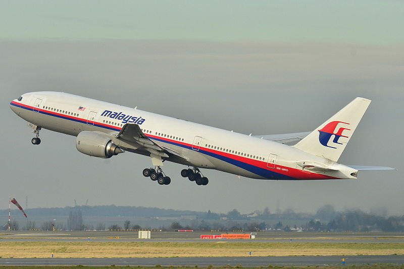 馬來西亞航空失蹤的MH370班機，至今仍下落不明。圖：翻攝維基網站   