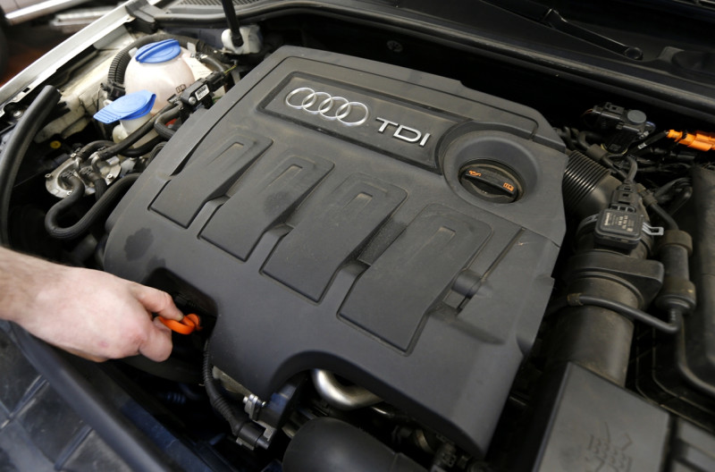 奧迪汽車也傳出排氣檢查欺騙行為。圖片來源：路透/達志影像   