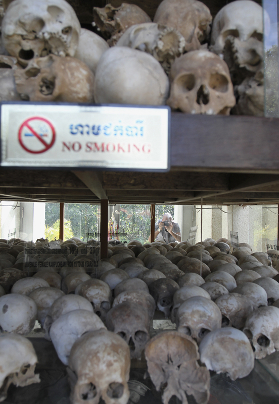 聯合國柬埔寨法院特別法庭今（21）日開始對3名前紅色高棉（Khmer Rouge）領導人進行審判。圖片來源：達志影像/路透社   