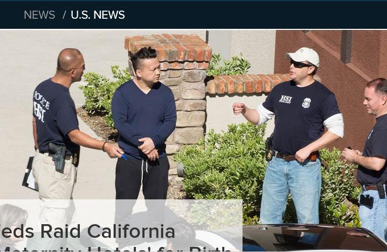 美國突擊加州中國人聚集的地區，搜索非法坐月子中心。圖：翻攝網路   
