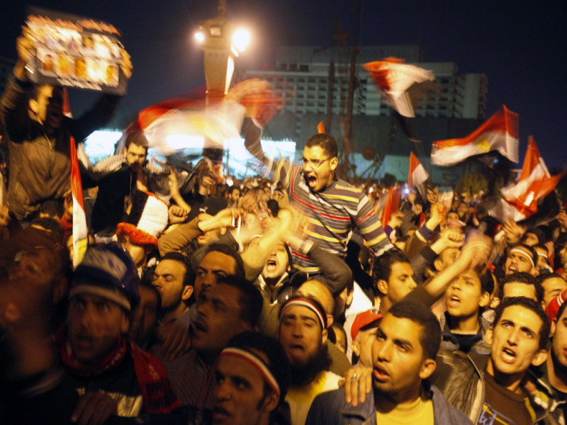 聽完穆巴拉克的電視演說表明他不下台的決定，讓埃及民眾更加憤怒。圖片來源：達志影像/路透社   