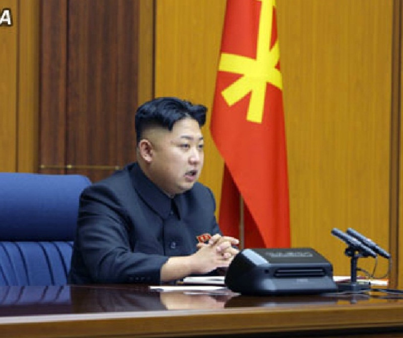 今（12）日是朝鮮領導人金正恩就任後第一次舉行核子試爆。翻拍自網路   