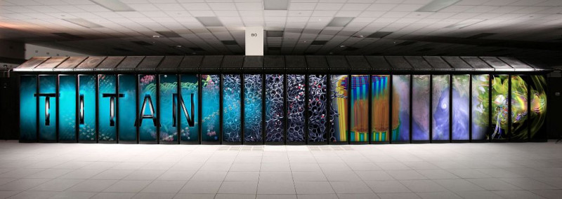 美國的「泰坦」為世界排名第2的超級電腦，第1為中國的「天河2號」。圖：翻攝維基百科   