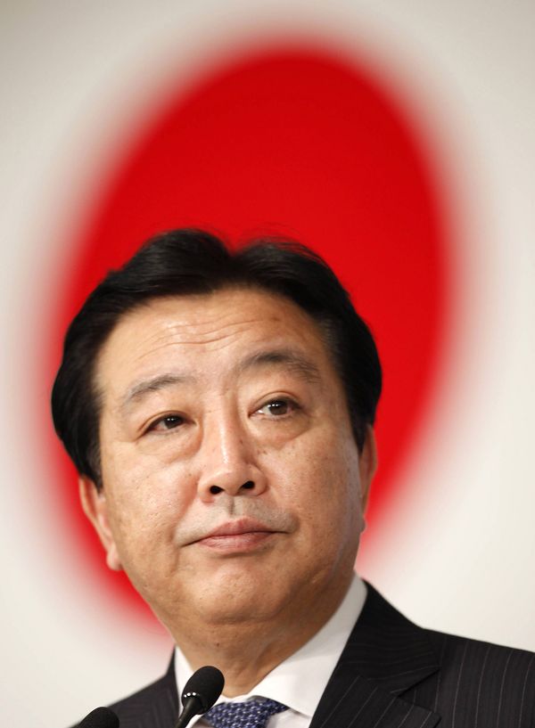 日本首相野田佳彥今(7)日傍晚正式宣布，將參選21日舉行的民主黨魁選舉。圖片來源：達志影像/路透社資料照片。   