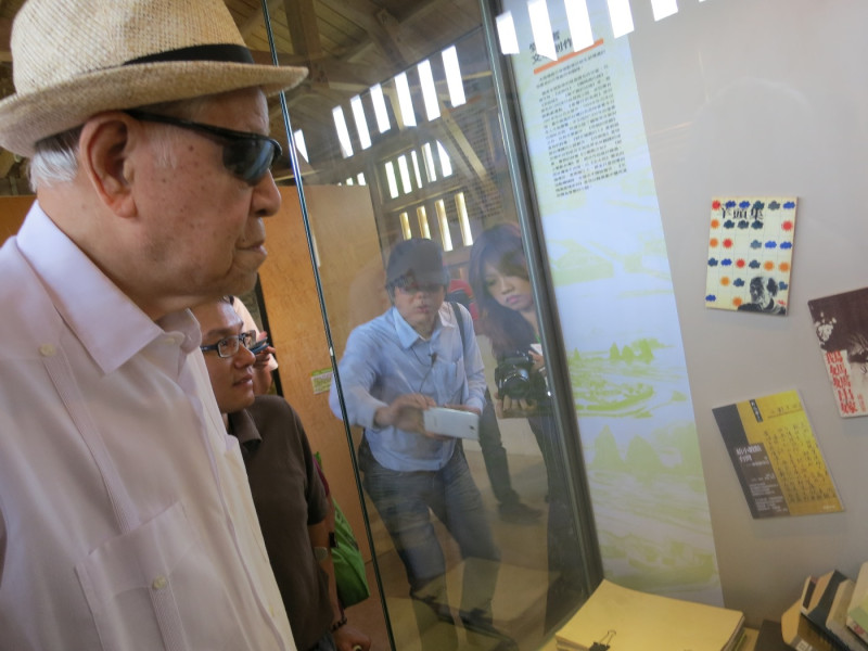 前總統李登輝19日前往綠島人權園區訪察。圖：林朝億/攝   