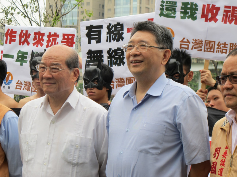 台聯黨主席黃昆輝7日表示，要讓國民黨、親民黨、新黨這3個中國黨在這次選舉全面崩盤。圖：林朝億/攝   