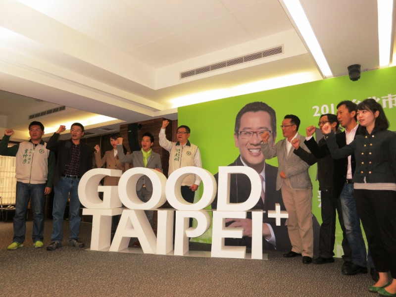 律師顧立雄今（9）日推出「Good Taipei+（plus）」競選口號。圖：林朝億/攝   